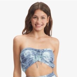 Roxy Island Hops Halter Printed Crop Tube Top